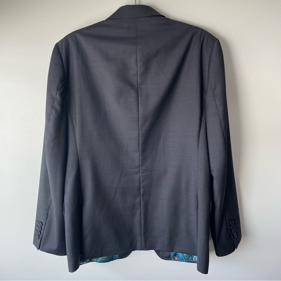 Ted Baker London Endurance 100% Wool Men’s Sports Coat Blazer Jacket Black 40S - Picture 2 of 10